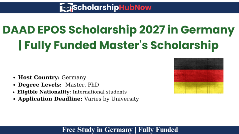 DAAD EPOS Scholarship 2027 in Germany