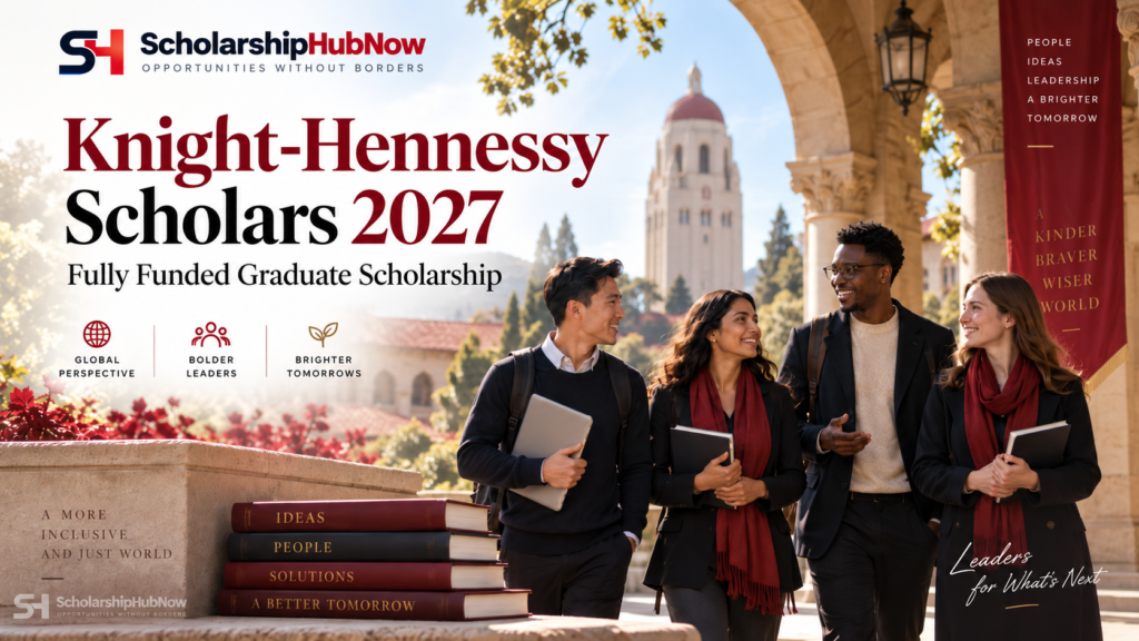 ScholarshipHubNow AI artwork for Knight-Hennessy Scholars 2027