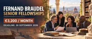 EUI Fernand Braudel Senior Fellowships 2027–2028 | €3,200/Month