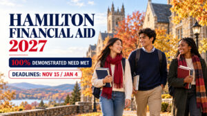 Hamilton College Financial Aid 2027: 100% Need Met