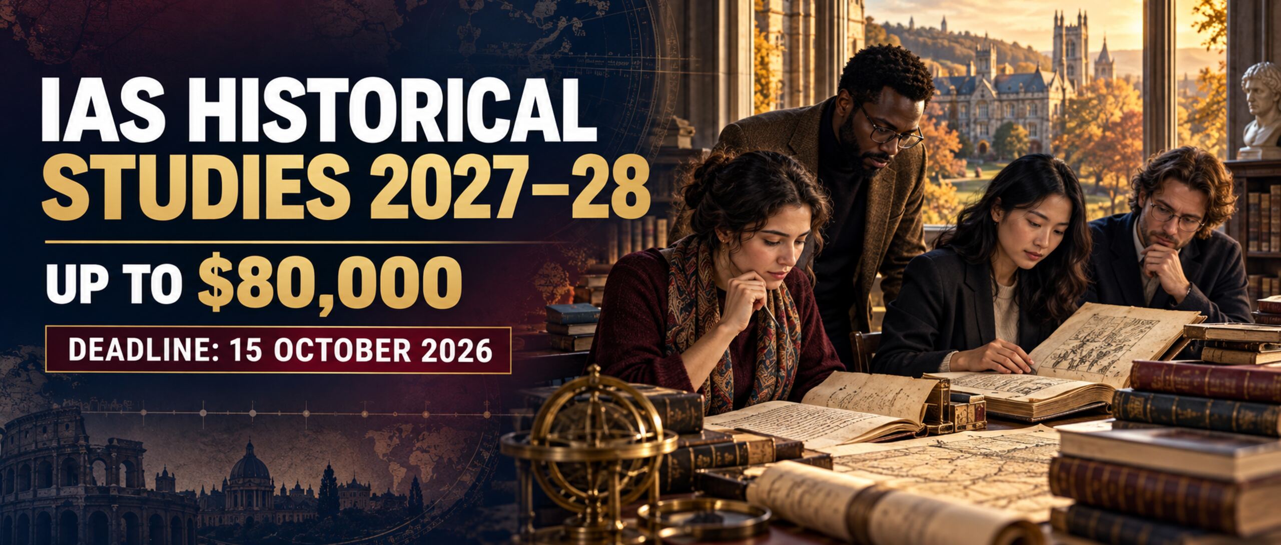 International historians studying archival sources for the IAS Historical Studies Membership 2027–28