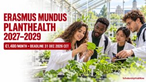 Erasmus Mundus PlantHealth 2027–2029: €1,400/Month
