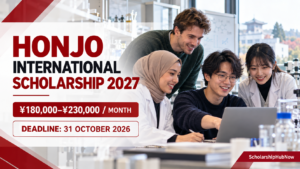 Honjo International Scholarship 2027: Up to ¥230,000/Month