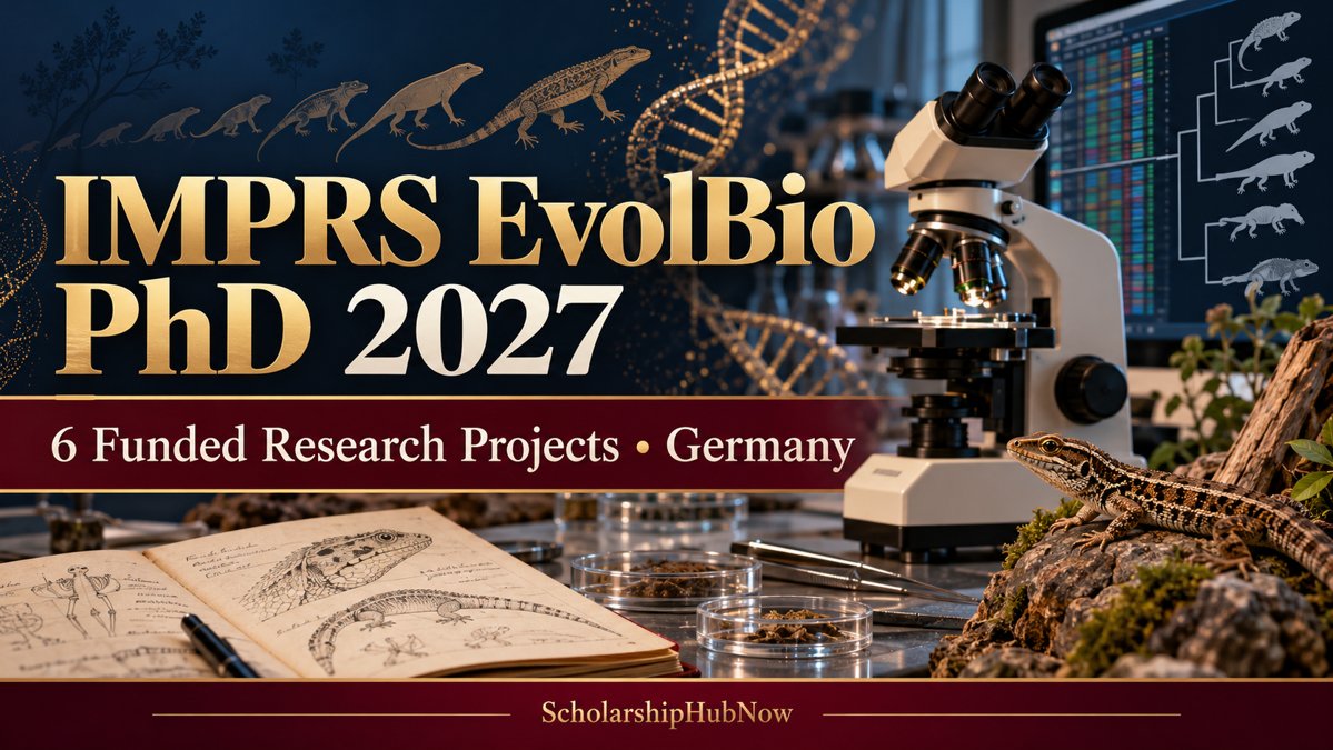 IMPRS EvolBio PhD 2027 illustrative evolutionary biology research artwork