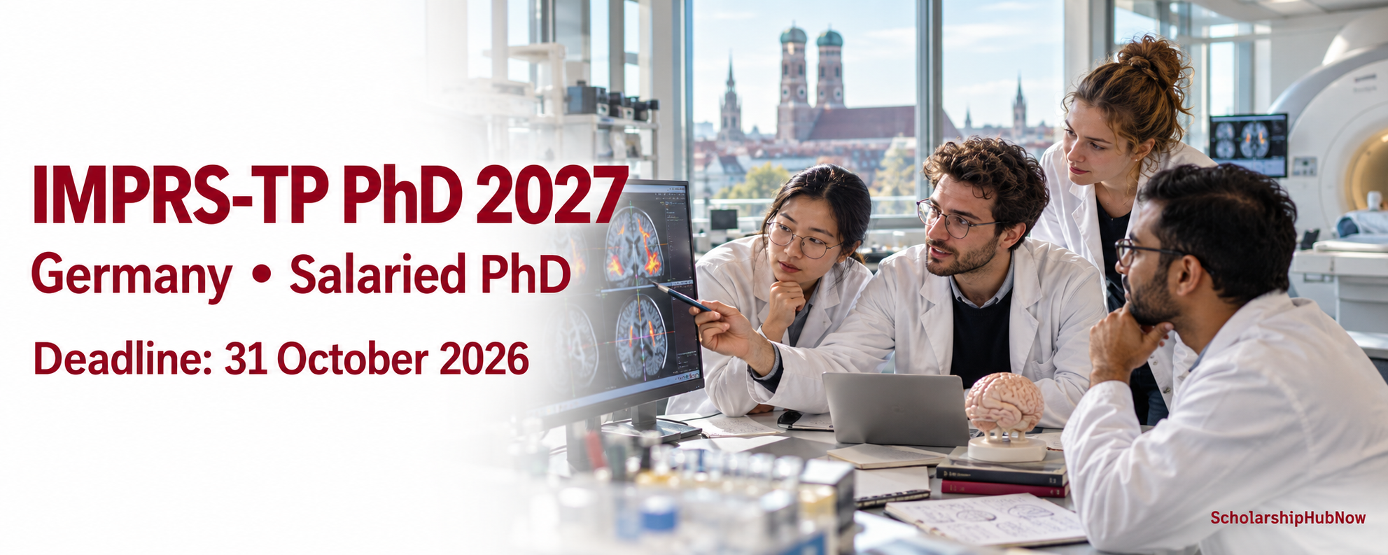 Illustrative neuroscience researchers: IMPRS-TP salaried PhD 2027 in Germany