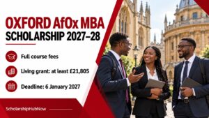 Oxford AfOx MBA Scholarship 2027–28: Full Fees + Living Grant