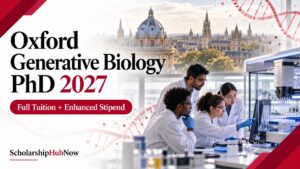 Oxford Generative Biology PhD 2027: Fully Funded EIT DTP