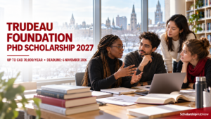 Trudeau Foundation PhD Scholarship 2027: Up to CAD 70,000/Year