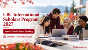UBC International Scholars Program 2027: Need-Based Funding