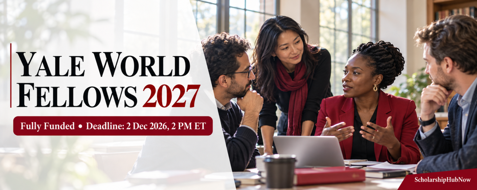 International mid-career leaders collaborating for the fully funded Yale World Fellows Program 2027